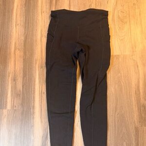 Athleta Black fleece lined leggings